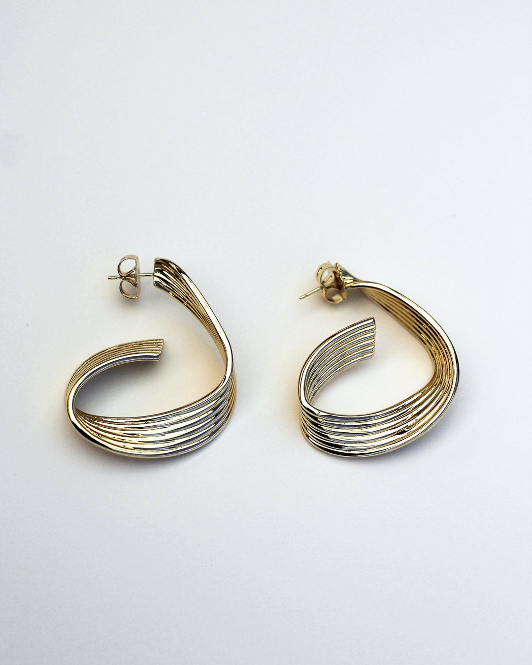 Ribbon Sculptural Earrings