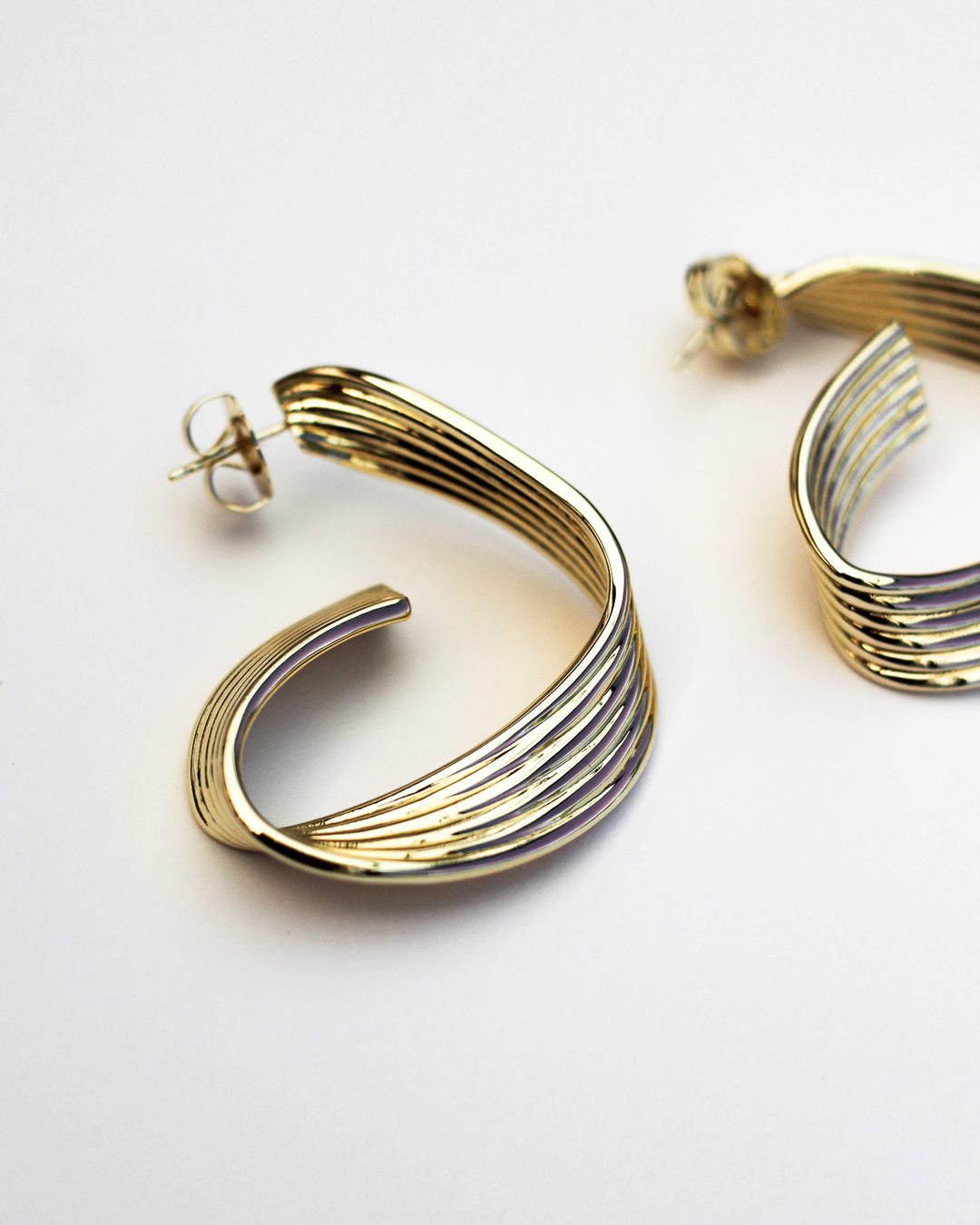 Ribbon Sculptural Earrings